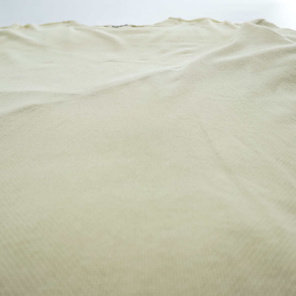 AURALEE 日本製 半袖 メッシュ Tシャツ COTTON MESH TEE 4 ベージュ A23ST02CM