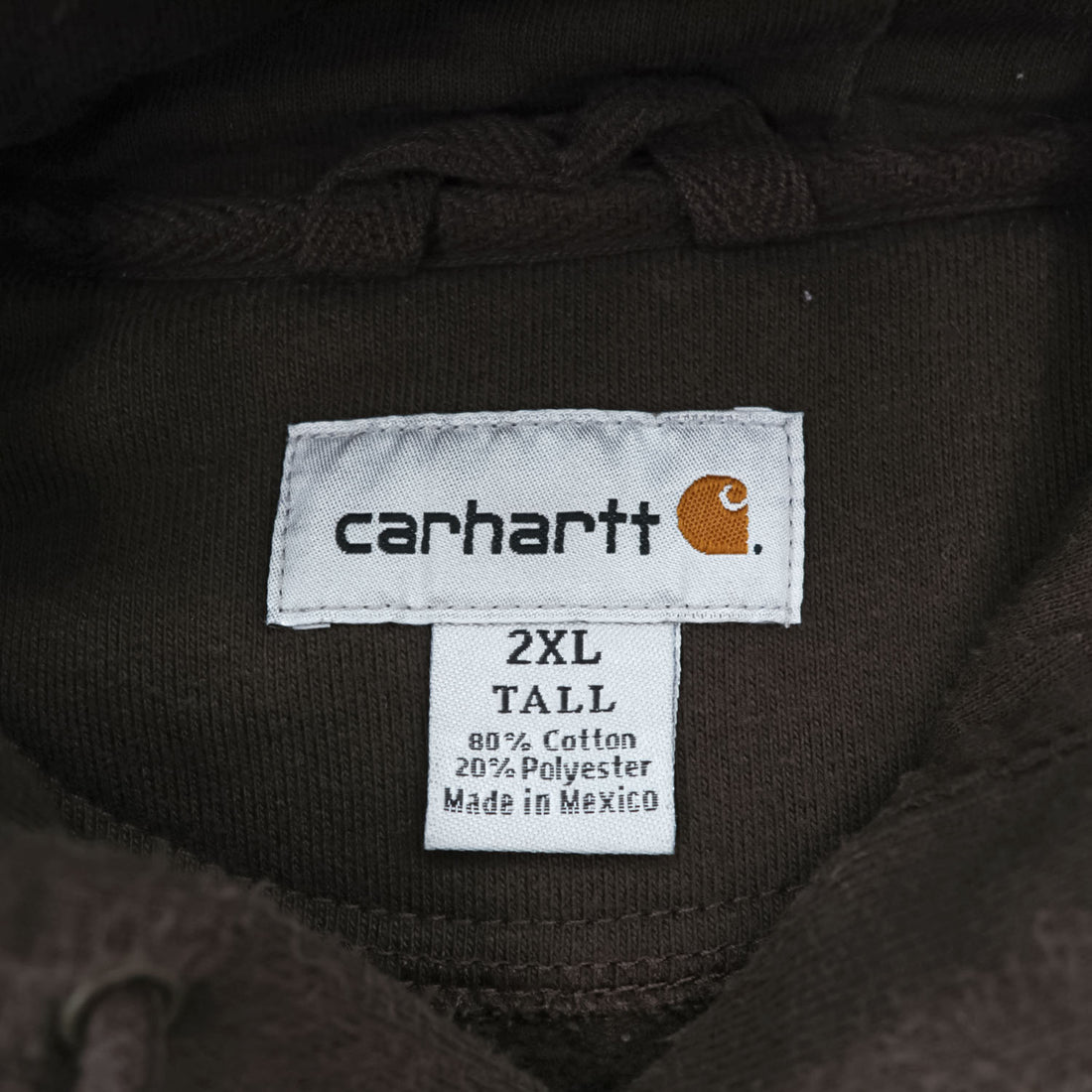 carhartt 00年代 ヴィンテージ プルオーバー パーカー XXL ブラウン 裏起毛 ビッグサイズ K184