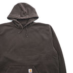 carhartt 00年代 ヴィンテージ プルオーバー パーカー XXL ブラウン 裏起毛 ビッグサイズ K184