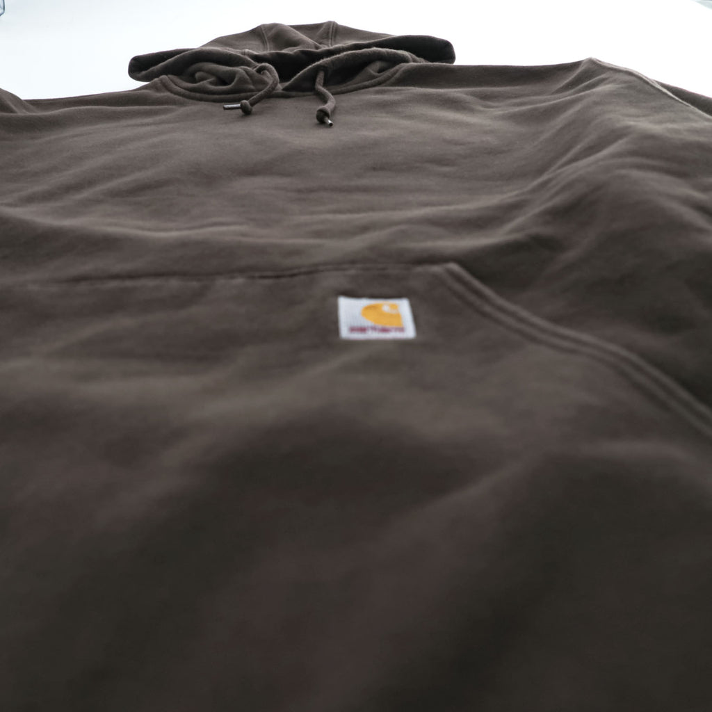carhartt 00年代 ヴィンテージ プルオーバー パーカー XXL ブラウン 裏起毛 ビッグサイズ K184