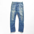 G-STAR RAW デニムパンツ D-STAQ 3D SKINNY スキニージーンズ S ライトブルー ブリーチ加工 ボタンフライ