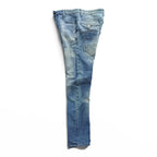 G-STAR RAW デニムパンツ D-STAQ 3D SKINNY スキニージーンズ S ライトブルー ブリーチ加工 ボタンフライ