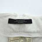 WEEKEND Max Mara フレアスカート M ホワイト ストレッチ コーデュロイ ベルト付