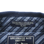 Levi's モールスキン シャツジャケット 長袖ワークシャツ XL ネイビー ビッグサイズ