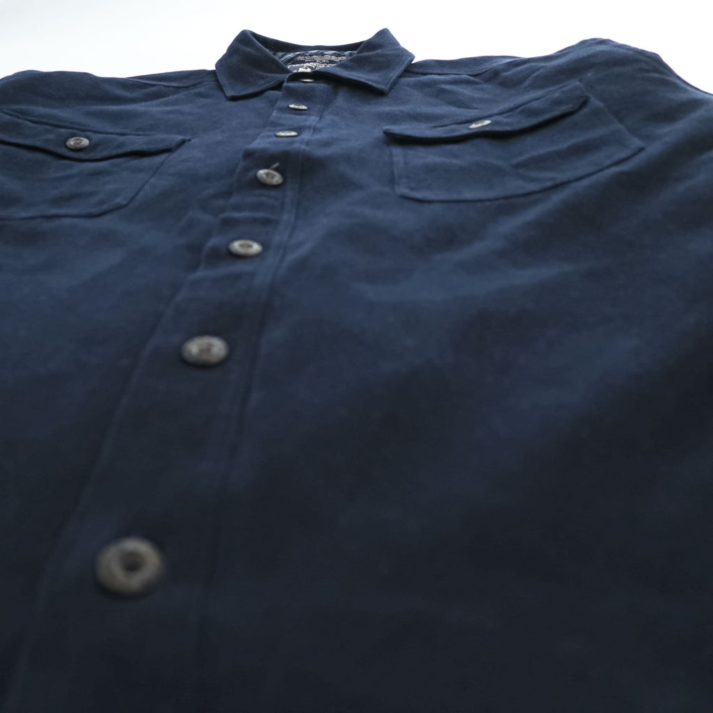 Levi's モールスキン シャツジャケット 長袖ワークシャツ XL ネイビー ビッグサイズ