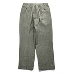 Brooks Brothers 346 ガンクラブチェック スラックス パンツ L ブラウン ワイド 2タック プリーツ ダブルカフス