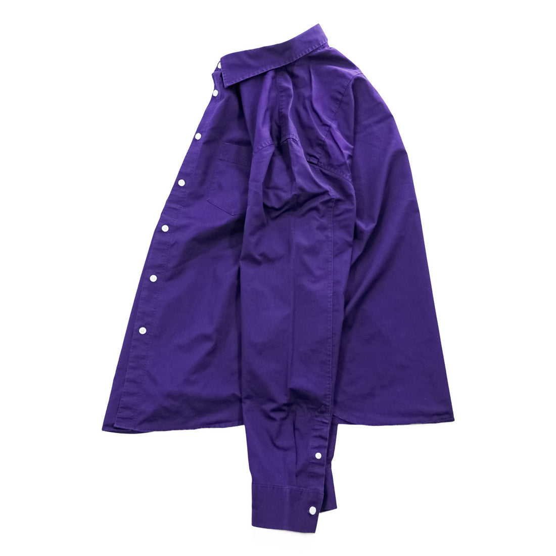 ARMANI EXCHANGE A|X 長袖 シャツ XL パープル 胸ポケット コットン