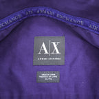 ARMANI EXCHANGE A|X 長袖 シャツ XL パープル 胸ポケット コットン