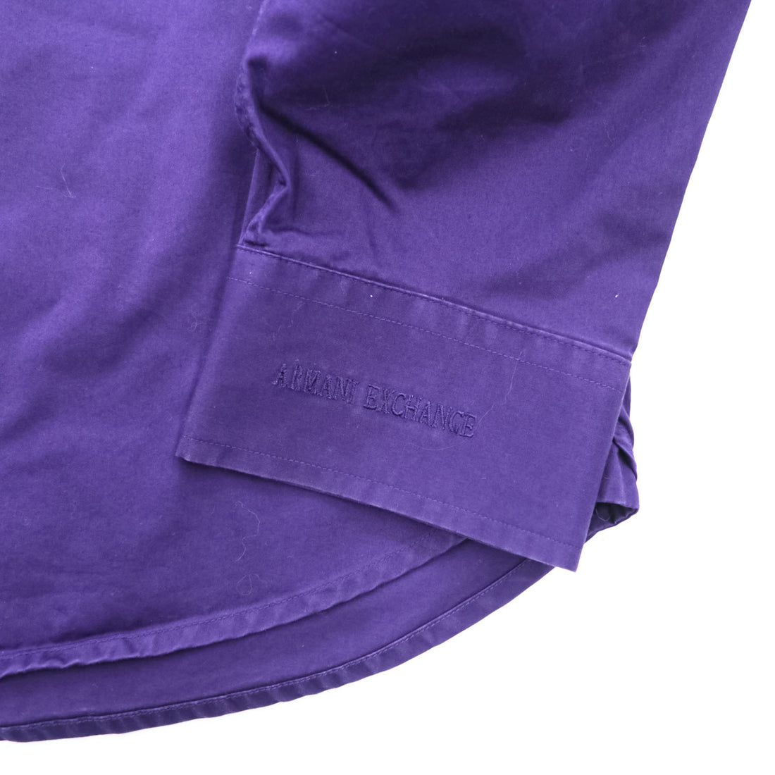 ARMANI EXCHANGE A|X 長袖 シャツ XL パープル 胸ポケット コットン