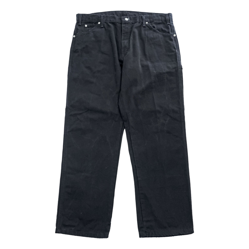 Dickies ヘビーウェイト ダック ペインター ワークパンツ XL ブラック キャンバス RELAXED FIT カーペンター 1939RBK