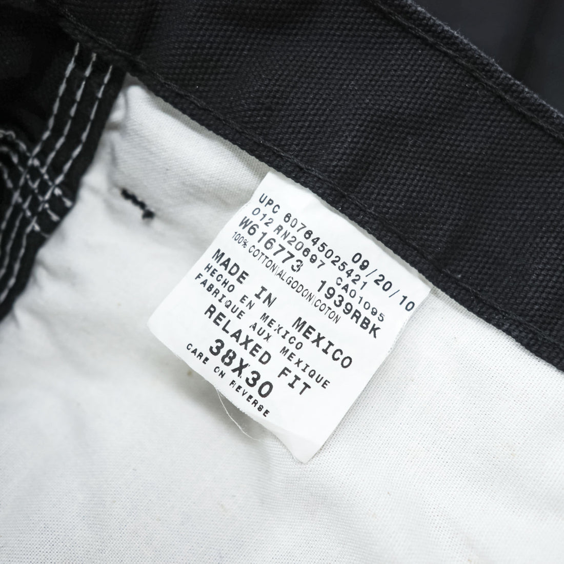 Dickies ヘビーウェイト ダック ペインター ワークパンツ XL ブラック キャンバス RELAXED FIT カーペンター 1939RBK