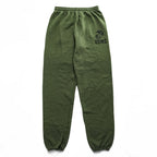 Soffe USMC Sweatpants Olive Green Jogger Elastic Cuff Military Print 50/50 Cotton/Poly M Made in USA