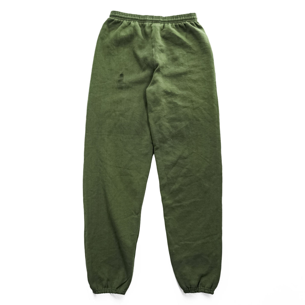 Soffe USMC Sweatpants Olive Green Jogger Elastic Cuff Military Print 50/50 Cotton/Poly M Made in USA