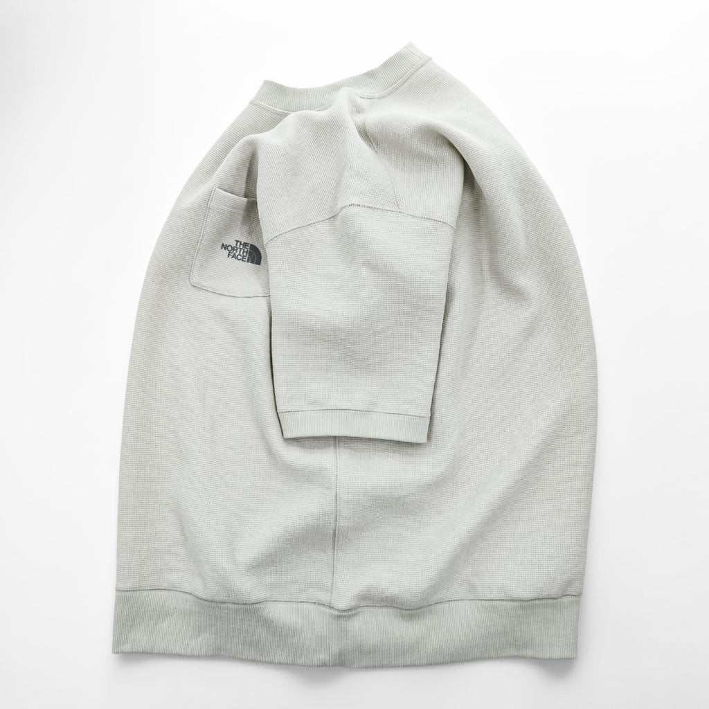 THE NORTH FACE コンフォーティブ ワッフル 半袖 ポケットTシャツ L ベージュ ライトグレー S/S COMFORTIVE WAFFLE CREW 直営店限定 NT12398R