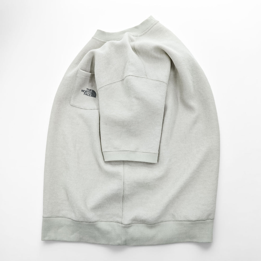 THE NORTH FACE コンフォーティブ ワッフル 半袖 ポケットTシャツ L ベージュ ライトグレー S/S COMFORTIVE WAFFLE CREW 直営店限定 NT12398R