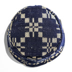 Leh アンティークウール バケットハット FREE ジャガード織り ネイビー インディゴ ブルー Antique Wool LEH 823 日本製