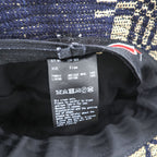 Leh アンティークウール バケットハット FREE ジャガード織り ネイビー インディゴ ブルー Antique Wool LEH 823 日本製
