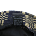 Leh アンティークウール バケットハット FREE ジャガード織り ネイビー インディゴ ブルー Antique Wool LEH 823 日本製