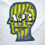 A.P.C. × BRAIN DEAD 長袖 ロングスリーブ Tシャツ INTERACTION #3 Future Shock MOLLY ロンT L ホワイト バックプリント ポルトガル製