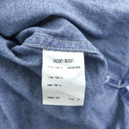 NEON SIGN プルオーバー スモックシャツ 長袖 スキッパーシャツ デニム FREEDOM FLARED MEXICANDENIM SHIRT カンガルーポケット 523 日本製