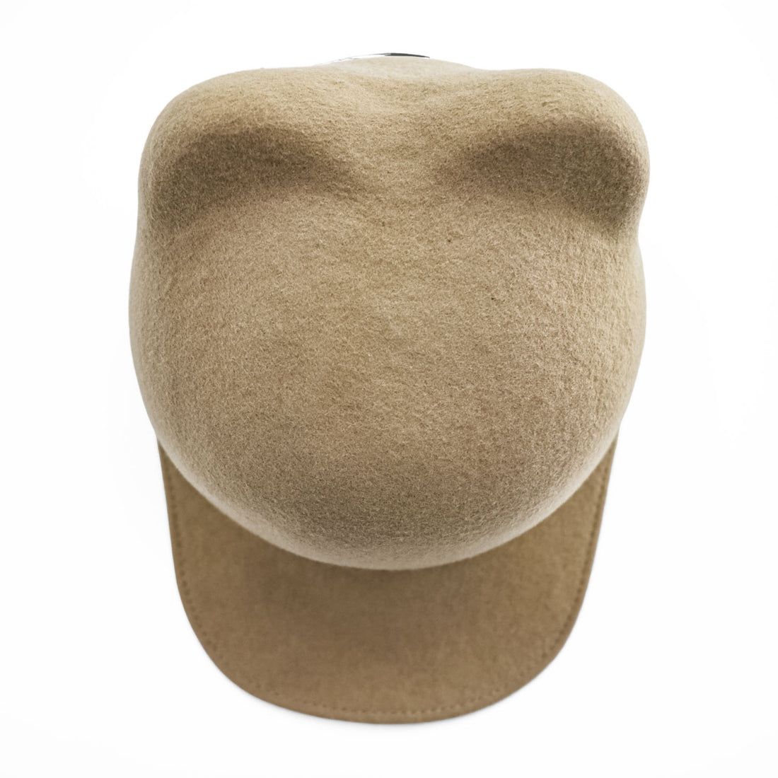 BODYSONG. 日本製 キャットイヤー キャップ ベージュ EARWCAP molded wool hat BS239706