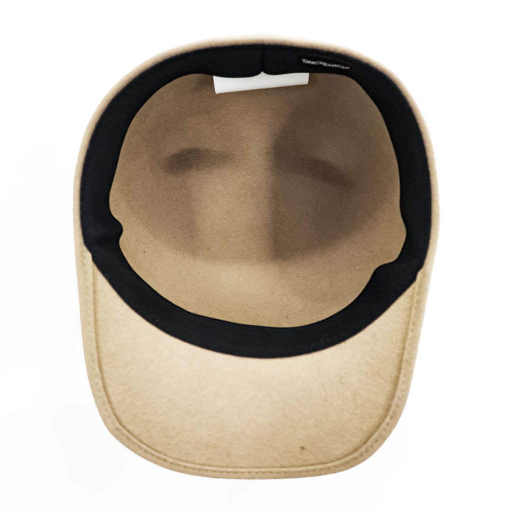 BODYSONG. 日本製 キャットイヤー キャップ ベージュ EARWCAP molded wool hat BS239706