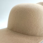 BODYSONG. 日本製 キャットイヤー キャップ ベージュ EARWCAP molded wool hat BS239706