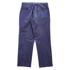 Brooks Brothers センタープレス ストレッチ スラックス パンツ L ネイビー チェック ダブルカフス MILANO