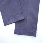 Brooks Brothers センタープレス ストレッチ スラックス パンツ L ネイビー チェック ダブルカフス MILANO