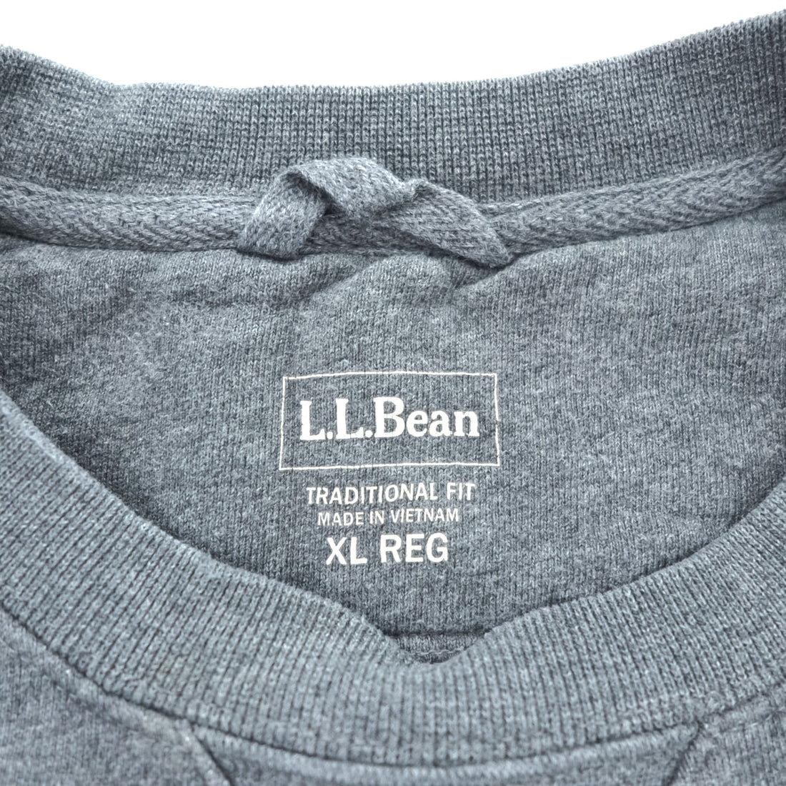 L.L.Bean クルーネック 前V スウェット トレーナー XL グレー 吊り裏毛 ブランク 無地 187257
