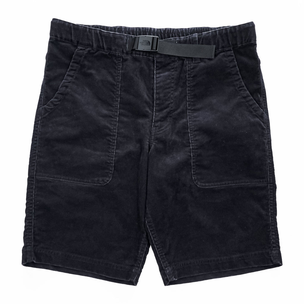 THE NORTH FACE コーデュロイ ショートパンツ アウトドア クライミングショーツ L ブラック ストレッチ ベルト付 STRETCH CORD SHORT NB41310