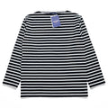 SAINT JAMES フランス製 OUESSANT ウェッソン バスクシャツ 長袖 ロングスリーブ Tシャツ ロンT L ブラック ホワイト ボーダー ボートネック EDIFICE別注 未使用品 24-070-310-0000-1-0