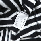 SAINT JAMES フランス製 OUESSANT ウェッソン バスクシャツ 長袖 ロングスリーブ Tシャツ ロンT L ブラック ホワイト ボーダー ボートネック EDIFICE別注 未使用品 24-070-310-0000-1-0