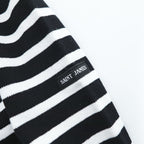 SAINT JAMES フランス製 OUESSANT ウェッソン バスクシャツ 長袖 ロングスリーブ Tシャツ ロンT L ブラック ホワイト ボーダー ボートネック EDIFICE別注 未使用品 24-070-310-0000-1-0