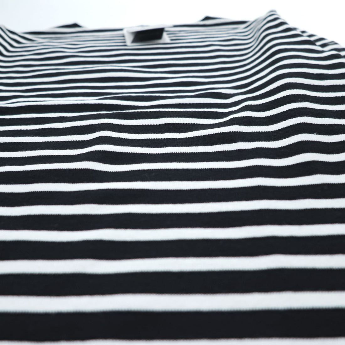 SAINT JAMES フランス製 OUESSANT ウェッソン バスクシャツ 長袖 ロングスリーブ Tシャツ ロンT L ブラック ホワイト ボーダー ボートネック EDIFICE別注 未使用品 24-070-310-0000-1-0