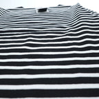 SAINT JAMES フランス製 OUESSANT ウェッソン バスクシャツ 長袖 ロングスリーブ Tシャツ ロンT L ブラック ホワイト ボーダー ボートネック EDIFICE別注 未使用品 24-070-310-0000-1-0