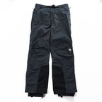 MOUNTAIN HARDWEAR アウトドア シェル パンツ S ダークグレー 防水 ベルト サイドスリット ジップ スキー ボード スノーゲイター付き OM1071