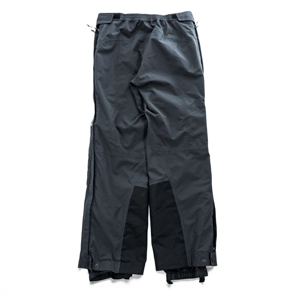 MOUNTAIN HARDWEAR アウトドア シェル パンツ S ダークグレー 防水 ベルト サイドスリット ジップ スキー ボード スノーゲイター付き OM1071