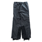 MOUNTAIN HARDWEAR アウトドア シェル パンツ S ダークグレー 防水 ベルト サイドスリット ジップ スキー ボード スノーゲイター付き OM1071