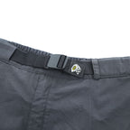 MOUNTAIN HARDWEAR アウトドア シェル パンツ S ダークグレー 防水 ベルト サイドスリット ジップ スキー ボード スノーゲイター付き OM1071