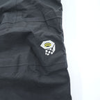 MOUNTAIN HARDWEAR アウトドア シェル パンツ S ダークグレー 防水 ベルト サイドスリット ジップ スキー ボード スノーゲイター付き OM1071
