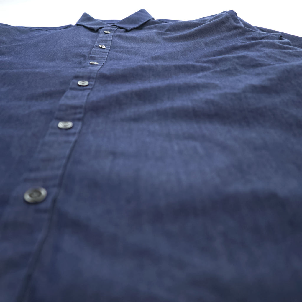 HUGO BOSS インディゴ ネイビー 長袖 シャンブレーシャツ 2XL SLIM 濃紺 トルコ製