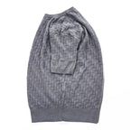 EMPORIO ARMANI  半袖 ジャガード 3D ニット セーター M グレー 3G1MV9 1M13Z