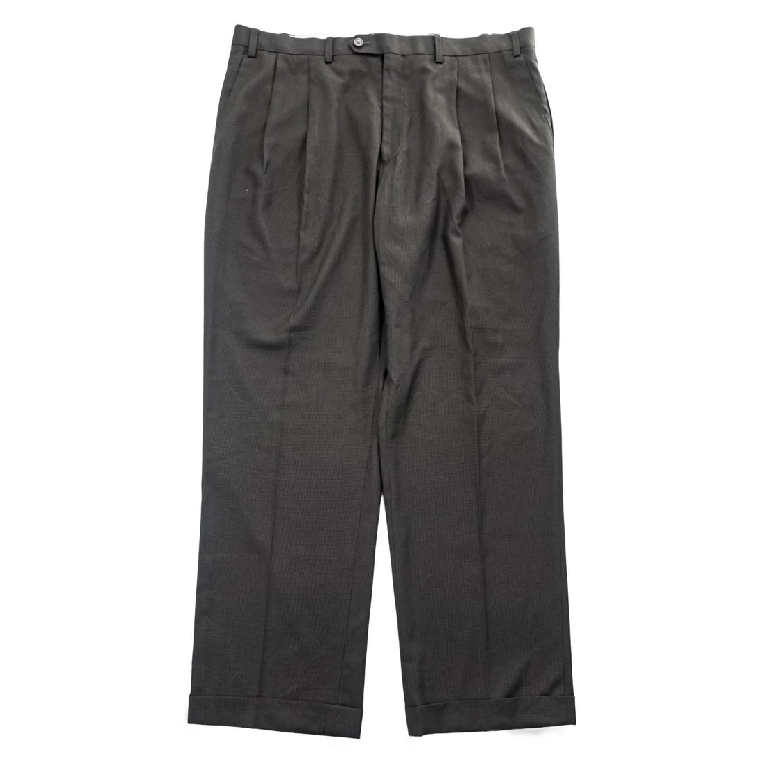 Ralph Lauren 90年代 ヴィンテージ  2タック スラックス パンツ L ワイド プリーツ ダブルカフス ガンクラブチェック