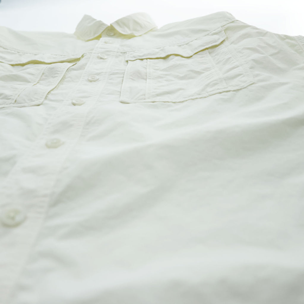 THE NORTH FACE Long Sleeve RUSTLE CANOPY SHIRT L White - Breathable, Polygiene, Biostatic Treatment, Antibacterial Anti-odor NR12302