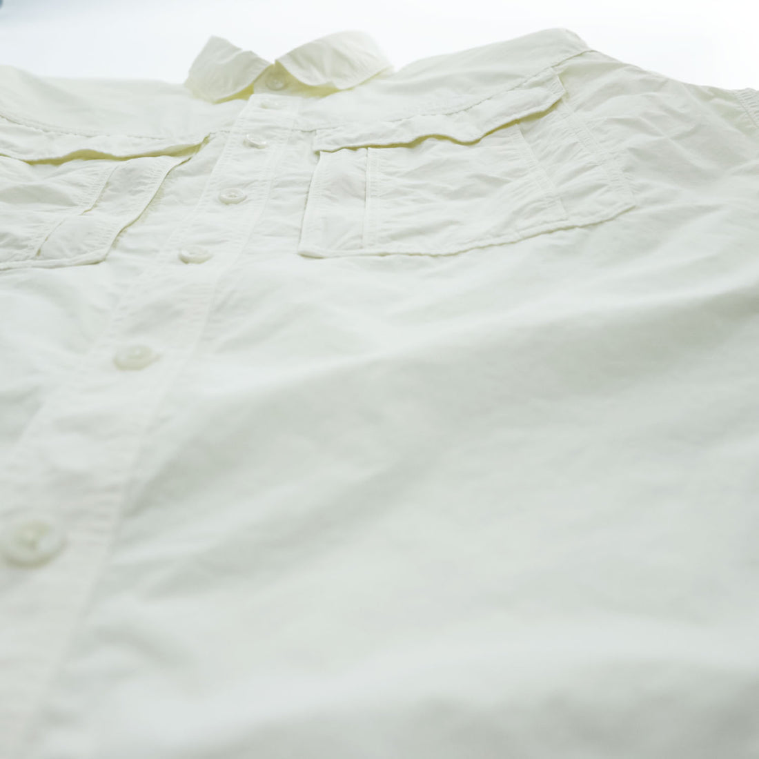 THE NORTH FACE Long Sleeve RUSTLE CANOPY SHIRT L White - Breathable, Polygiene, Biostatic Treatment, Antibacterial Anti-odor NR12302