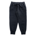 Polo Ralph Lauren Black Cotton-Blend Jogger Sweatpants White Pony Embroidery Drawstring Rib Cuffs Size M