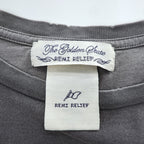 REMI RELIEF 日本製 ヴィンテージ加工 Tシャツ L グレー フェード スペシャル加工T(THE NOW)