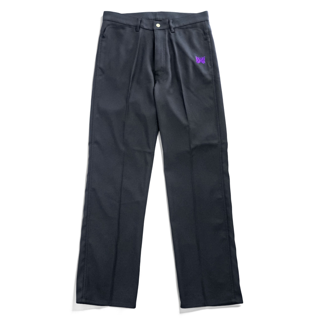 Needles Japan Made Slacks Pants M Black STRAIGHT JEAN - Poly Twill RW252