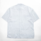 TRUST 100% Linen White Short Sleeve Shirt & Cargo-Style Bottom Set Epaulets Flap Pockets Top 2XL / Bottom 46